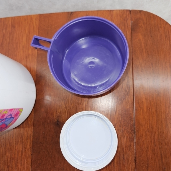 Vintage 1997 Barbie Plastic Lunch box With Thermos Purple - Picture 7 of 11